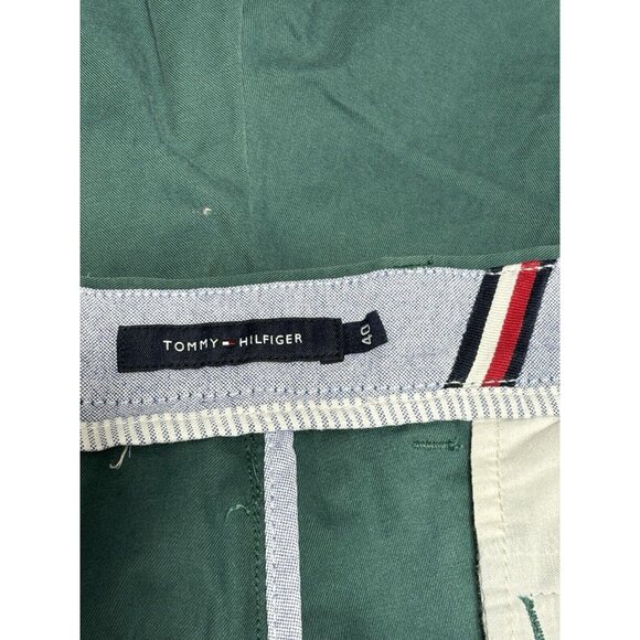 Set Of 3 Tommy Hilfiger Mens Size 40 Chino Shorts Blue Green Beige Flat Front - Picture 7 of 12